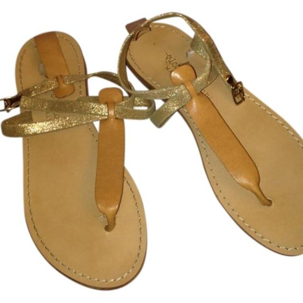 NEW NICCOLO VACARI LEATHER STRAPPY SANDALS